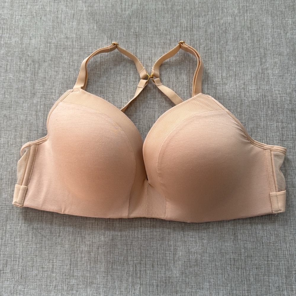 Lively The No-Wire Nursing Bra Nude Wireless T‎ Shirt size 32D